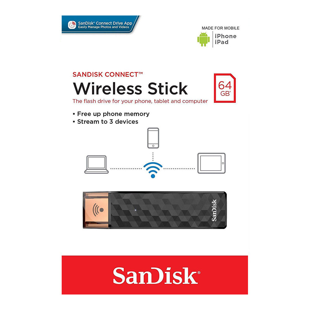 Sandisk Connect Wireless Stick 64GB (4627405504612) Sandisk Connect Wireless Stick 64GB (4627405504612)